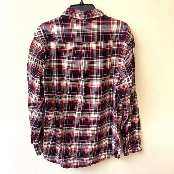 Jacks red plaid flannel button front shirt size medium - Picture 10 of 10